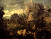 Nicolas Poussin Landscape with Hercules and Cacus oil